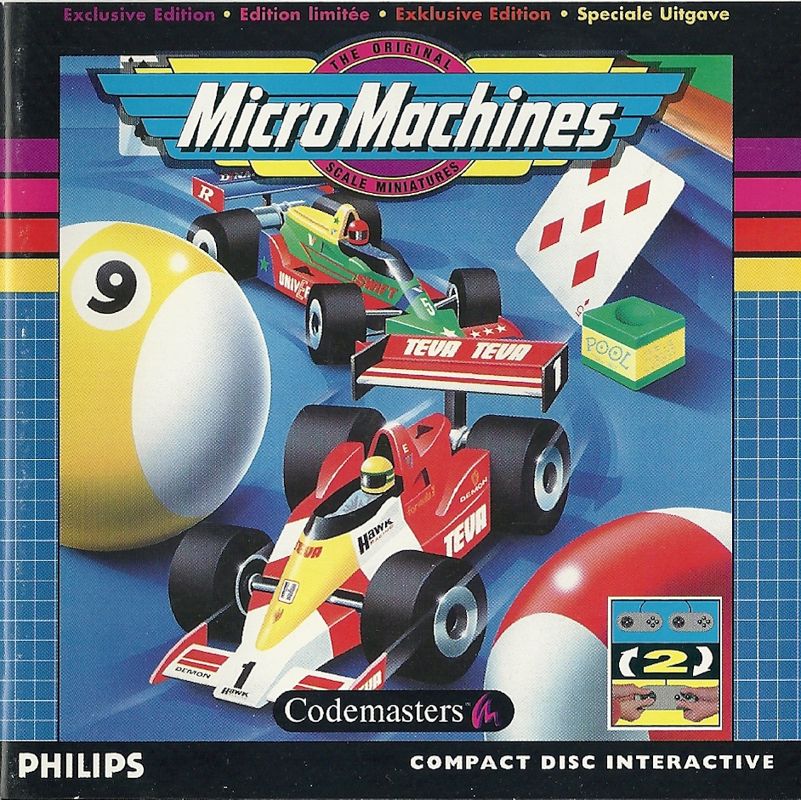 Micro Machines box art for CD-i